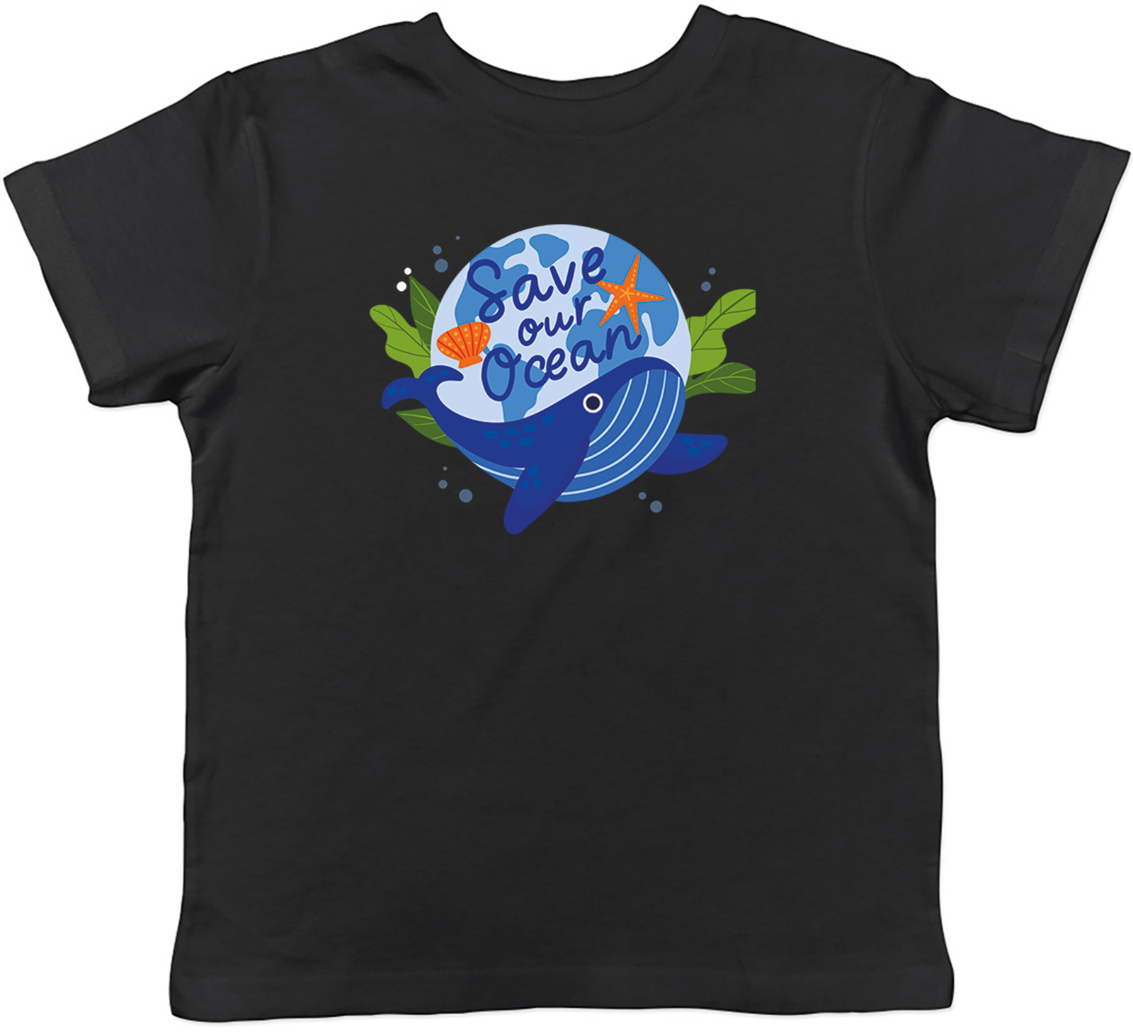★SINCLAIR X COMPATHY★SAVE WHALE CAMPAIGN UNISEX T-SHIRTS Save Our Ocean Kids T-Shirt Whale Starfish Shell Earth Sea